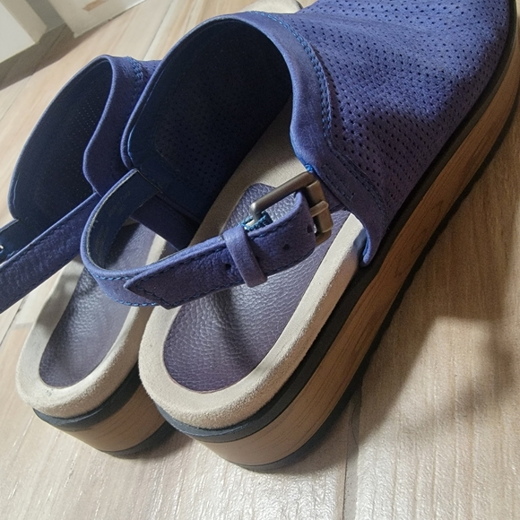 Anthropologie Naya Buckle Wedge Slides - Picture 5 of 7